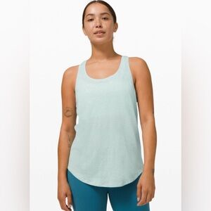 Lululemon, Love Tank *Pleated, Heathered Hazy Jade, Sz: 8